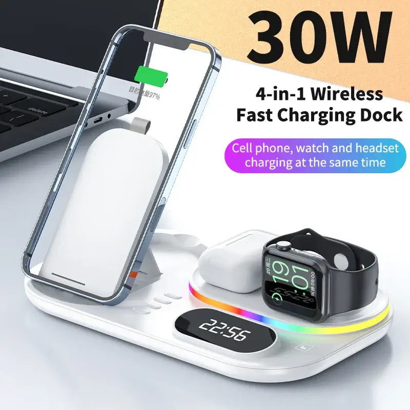 PowerHub: Ultimate 4-in-1 Wireless Charger - Charge It All! | $69.99