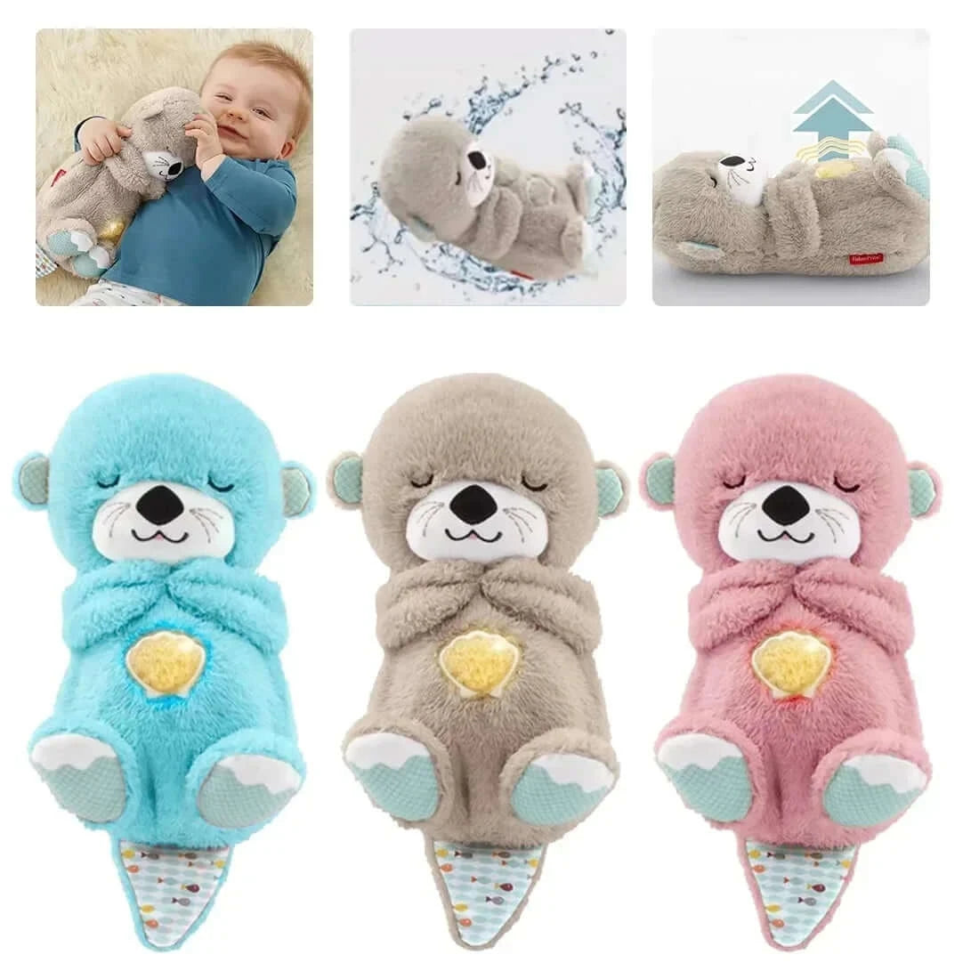 Dreamy Otter Sleepytime Plush Toy - Baby Comfort Pillow and Music Box | $99.95