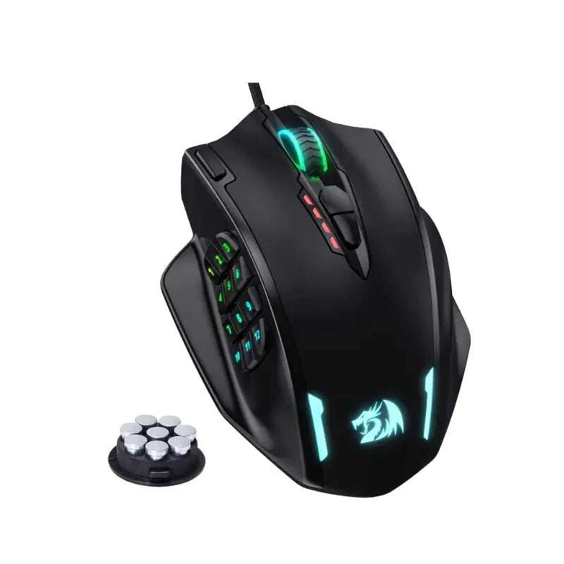 Redragon M908 RGB Gaming Mouse - 18 Buttons, 12400 DPI