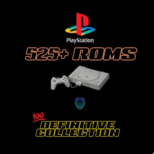 PS1 525+ Roms Collection, including Cover Art & Manuals (Playstation 1 Games) | $24.99