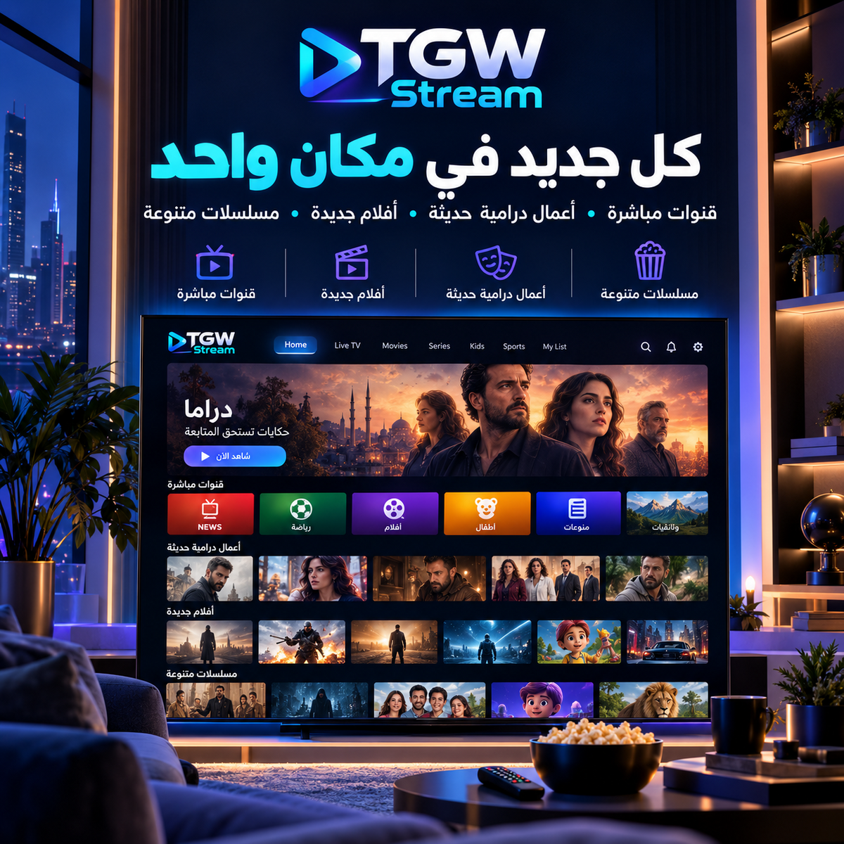 TGW Stream - كل جديد في مكان واحد
